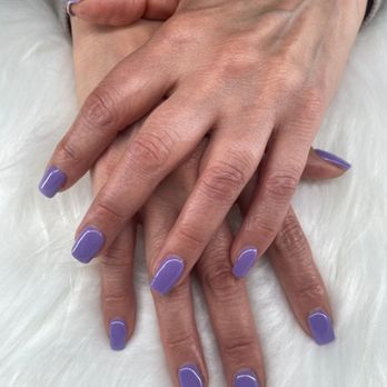 Long Gel-X extensions with a glazed finish